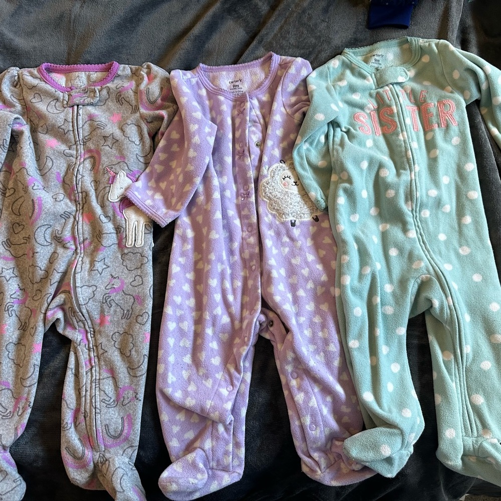 Carter's Fuzzy Pjs | 9 mos
